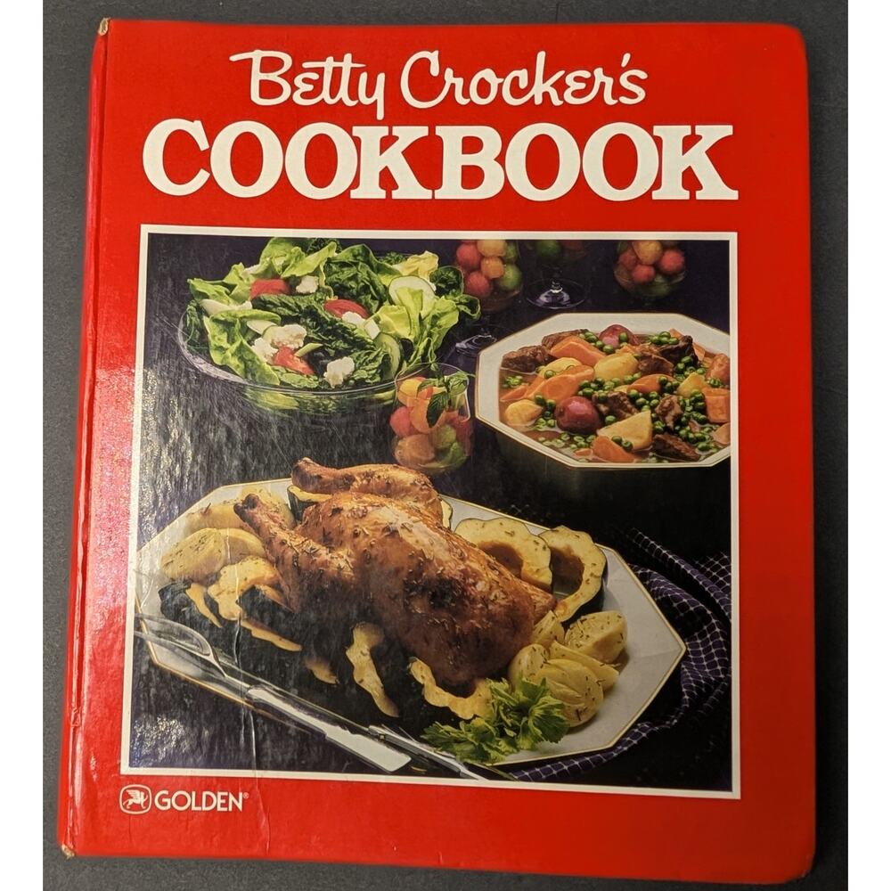 Vtg Betty Crocker's Cookbook New and Revised Binder 1987 2nd Printing Hardcover